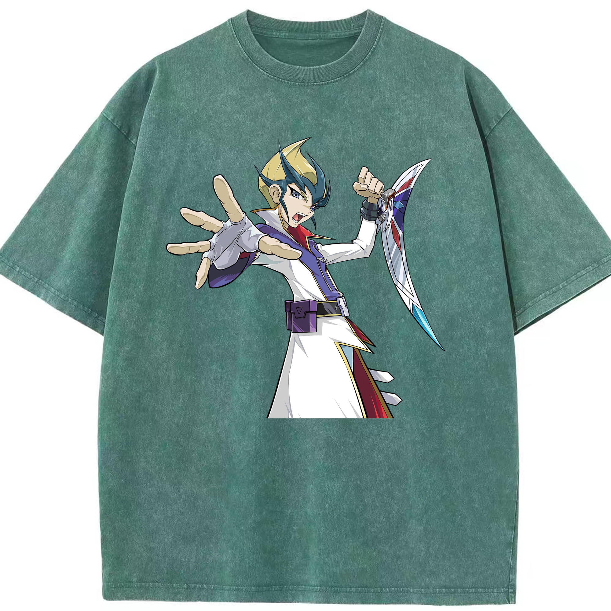 （画像用） 遊☆戯☆王 Yu-Gi-Oh! 綿100% ヴィンテージ風 半袖Tシャツ（フロントプリント）